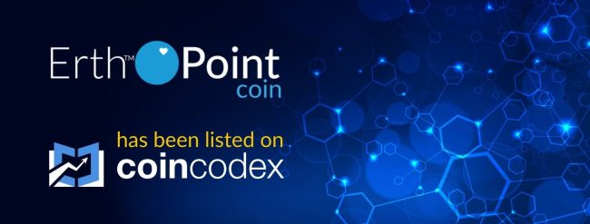 ErthPoints has been listed on coincodex